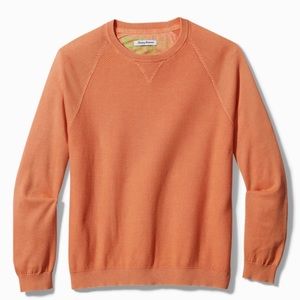 Tommy Bahama large crew neck coral sweater